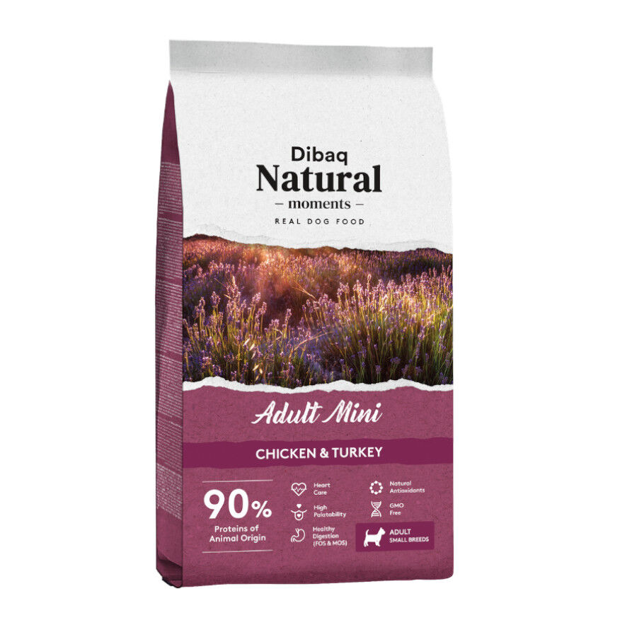 Dibaq Natural Moments Adult Mini Pollo & Pavo pienso para perros