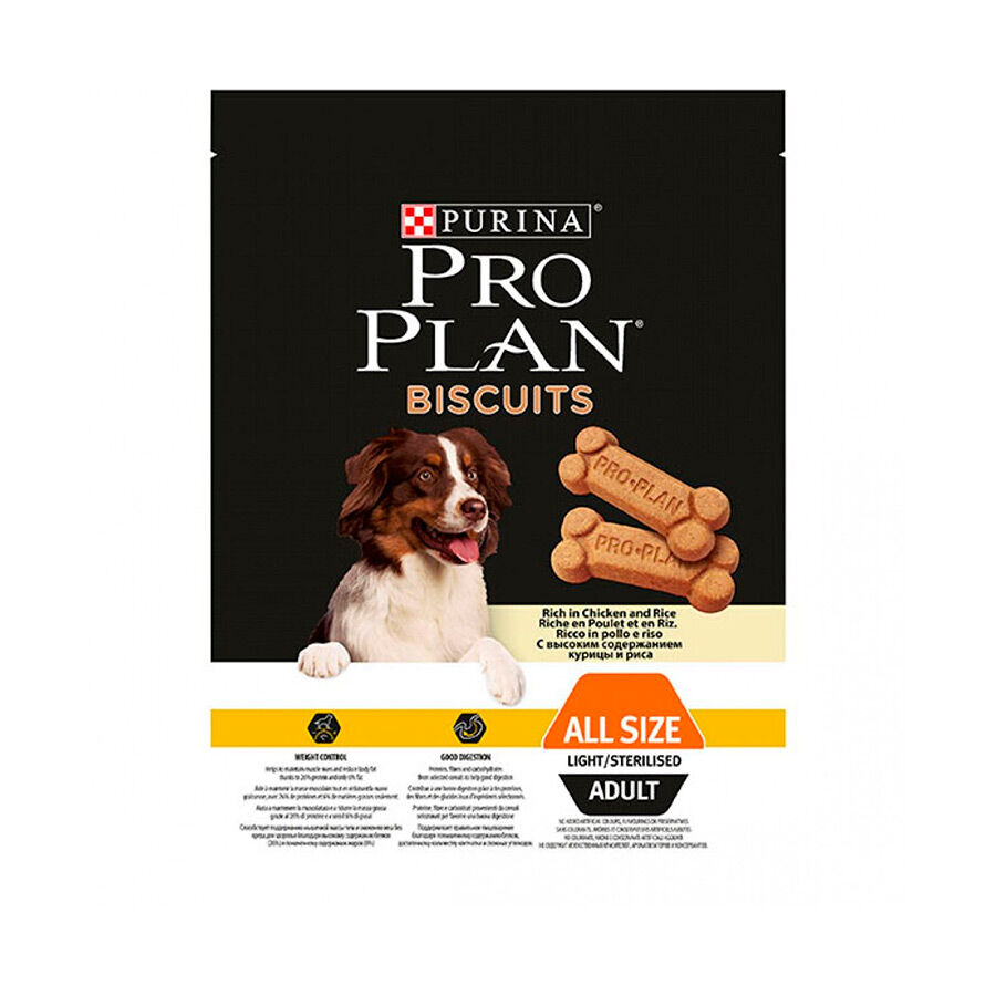 400 g Pro Plan Huesitos Light/Sterilised para perros, , large Imagen numero 1