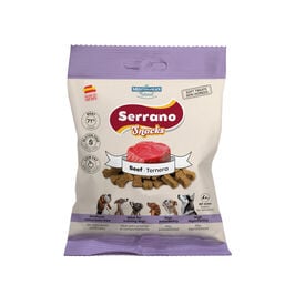 Mediterranean Natural Serrano Galletas Buey para perros