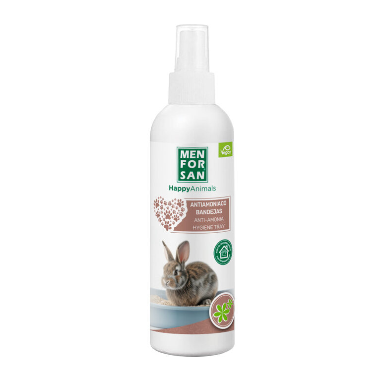 Menforsan Spray Antiamoníaco Limpiador de Bandeja para roedores, conejos y hurones