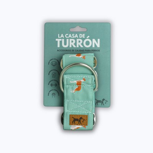 La Casa de Turrón Collar Martingale de Algodón 5cm ancho para Galgos y Lebreles - Antiescape y Ajuste Seguro thumbnail