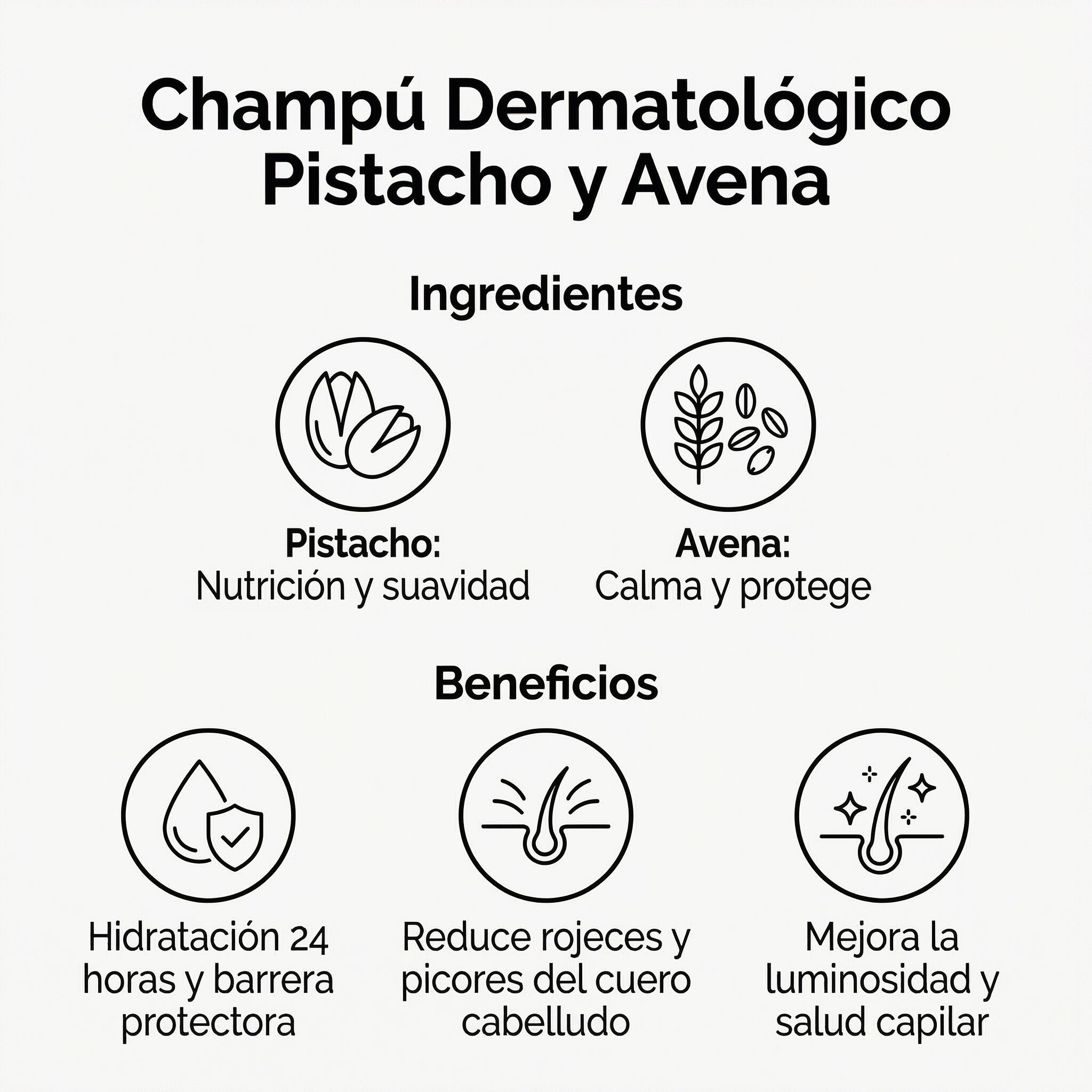 Champ&uacute; Skin-Therapy Pistacho y Avena para perros &middot; Antipicores &middot; Calma rojeces e irritaciones &middot; Piel sensible y reactiva &middot; Hecho en Espa&ntilde;a, , large Imagen numero 5