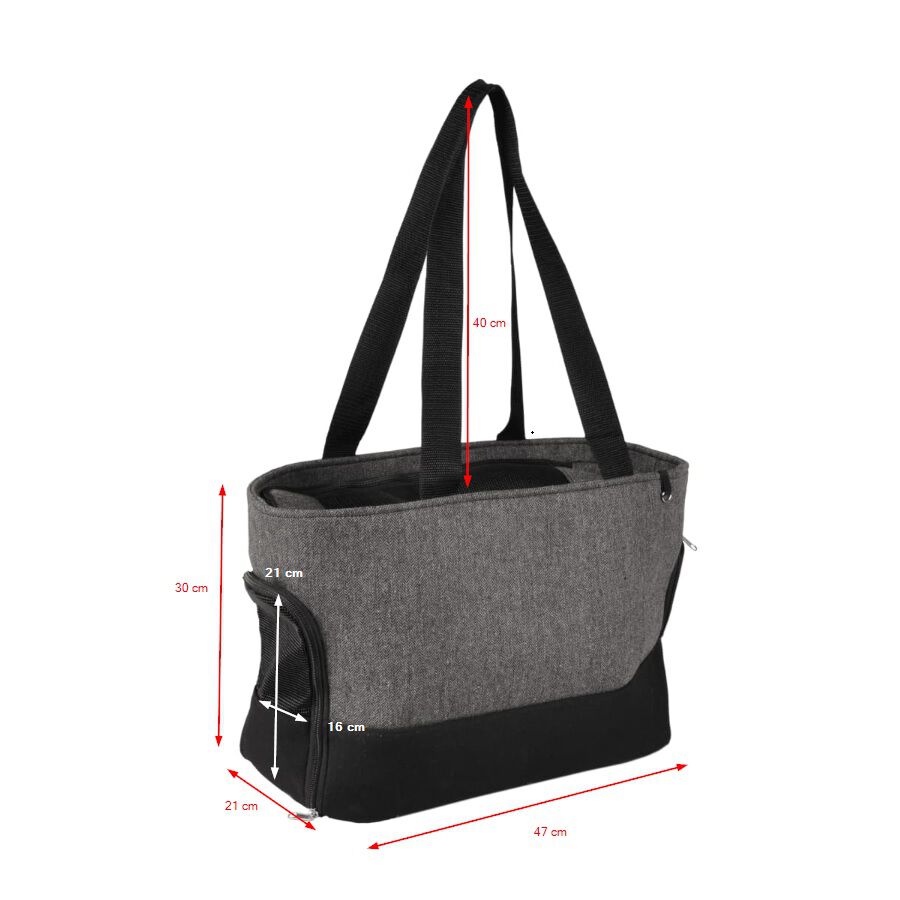 Bolso transport&iacute;n Cilou 4 para mascotas color Gris, , large Imagen numero 3