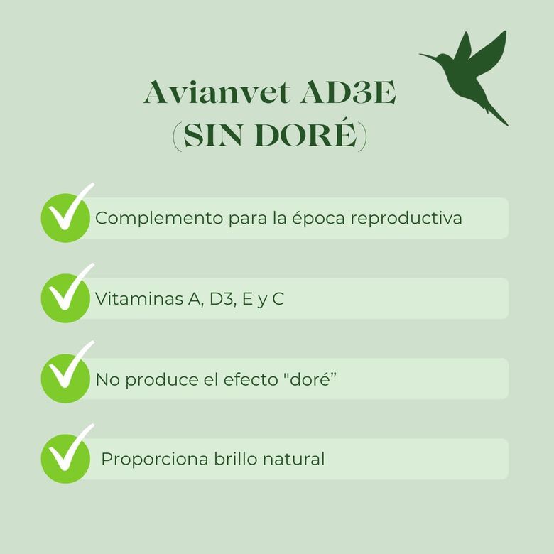 Avianvet  Suplemento vitamínico AD3E para aves thumbnail