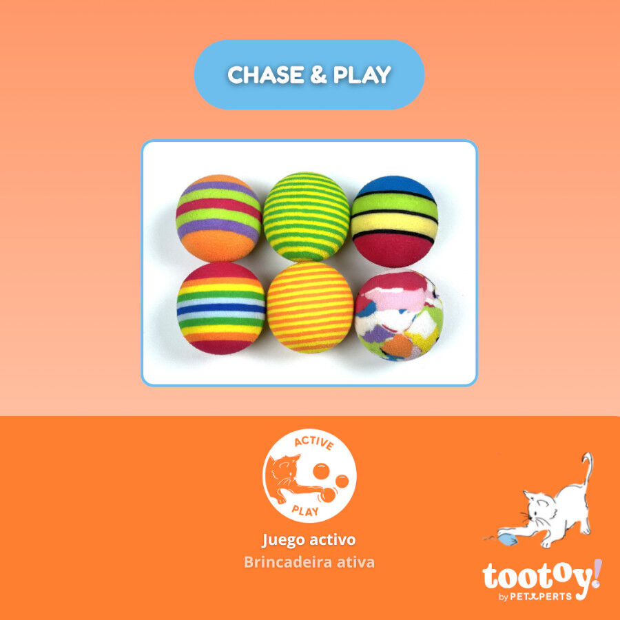 Tootoy! Pelotas de Colores para gatos, , large Imagen numero 3