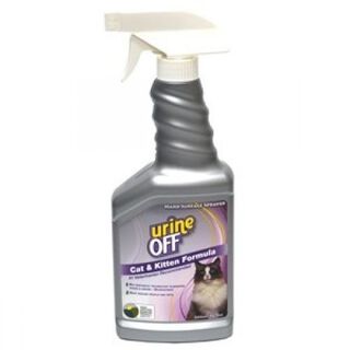 Urine Off limpiador quita olores y manchas de orina para gatos