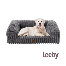 Leeby Sof&aacute; Corduroy Gris para perros