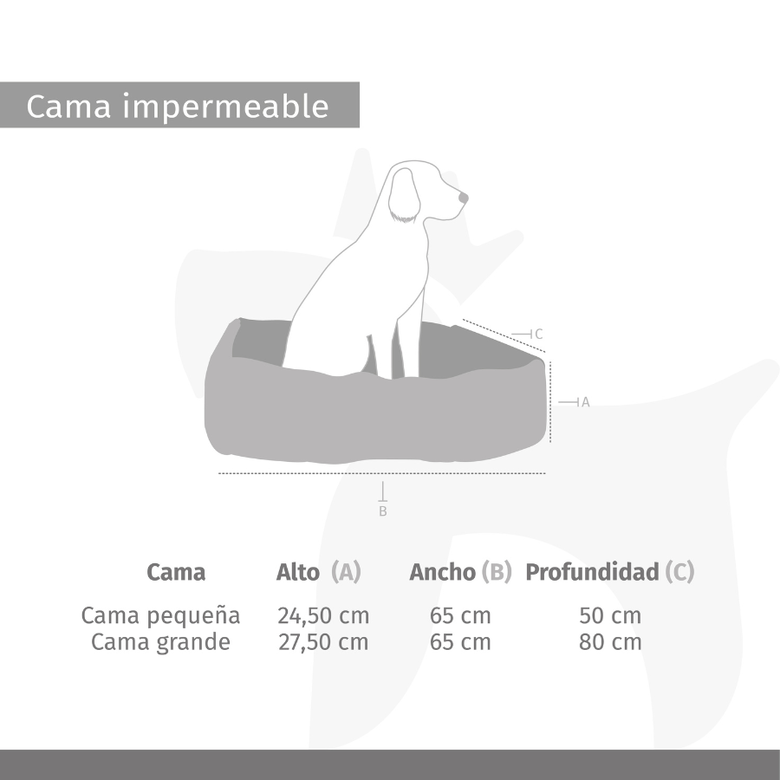 Ladran Gaucho Cama Impermeable menorca para mascotas, , large image number null
