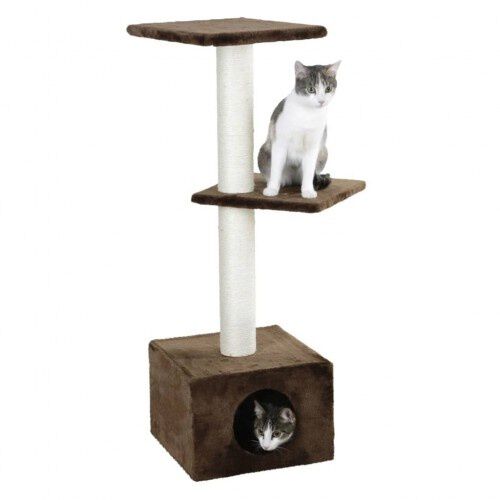 Kerbl &aacute;rbol rascador con 3 plantas marr&oacute;n para gatos, , large Imagen numero 3