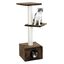 Kerbl árbol rascador con 3 plantas marrón para gatos, , large indicador imagen numero 3