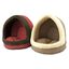 Cama para perros y gatos en forma de Cueva lunares Color Rojo, , large indicador imagen numero 1