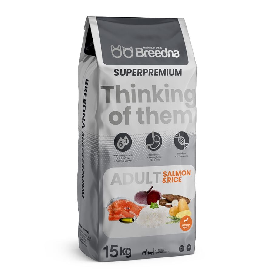 Breedna Pienso para perros Adult Salmon&Rice