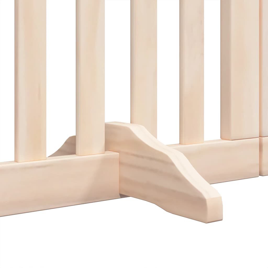 vidaXL Puerta para perros plegable 9 paneles madera de &aacute;lamo 450 cm, , large Imagen numero 8