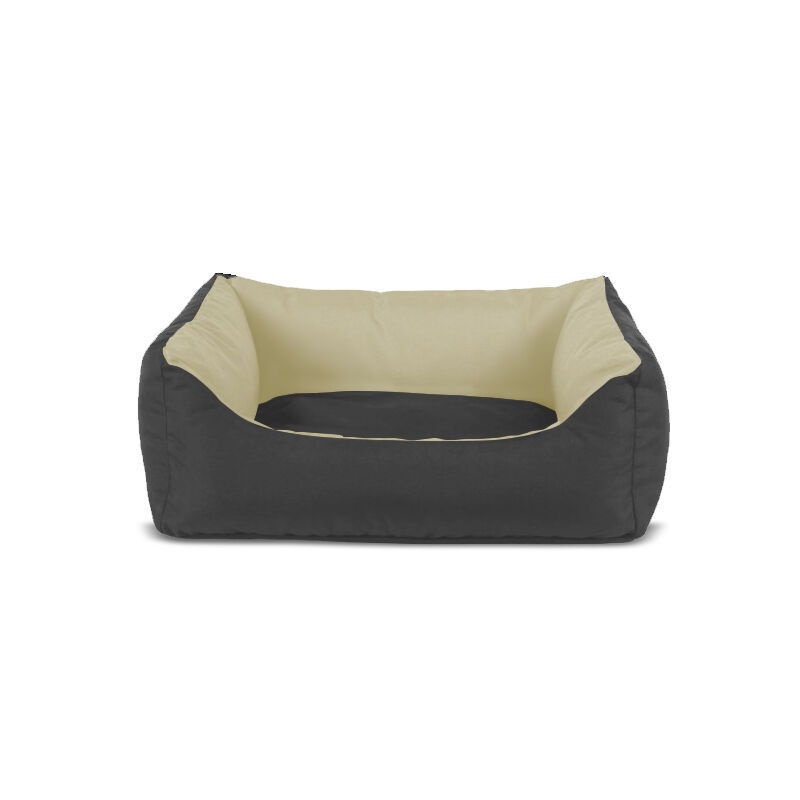 Gauty Cama para Perros y Gatos  Tela Impermeable - Gris y beige, , large Imagen numero 1