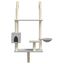 vidaXL Árbol rascador para gatos de pared gris claro 153 cm, , large indicador imagen numero 4