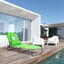 Outsunny Tumbona Plegable con Respaldo Regulable en 4 Posiciones Tumbona de Jardín con Almohada Marco de Acero y Tela Oxford para Camping Playa Terraza Carga 120 kg 190x56x28 cm Verde, , large indicador imagen numero 2