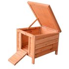Conejera PawHut para exterior de madera para conejos y cobayas, , large image number null