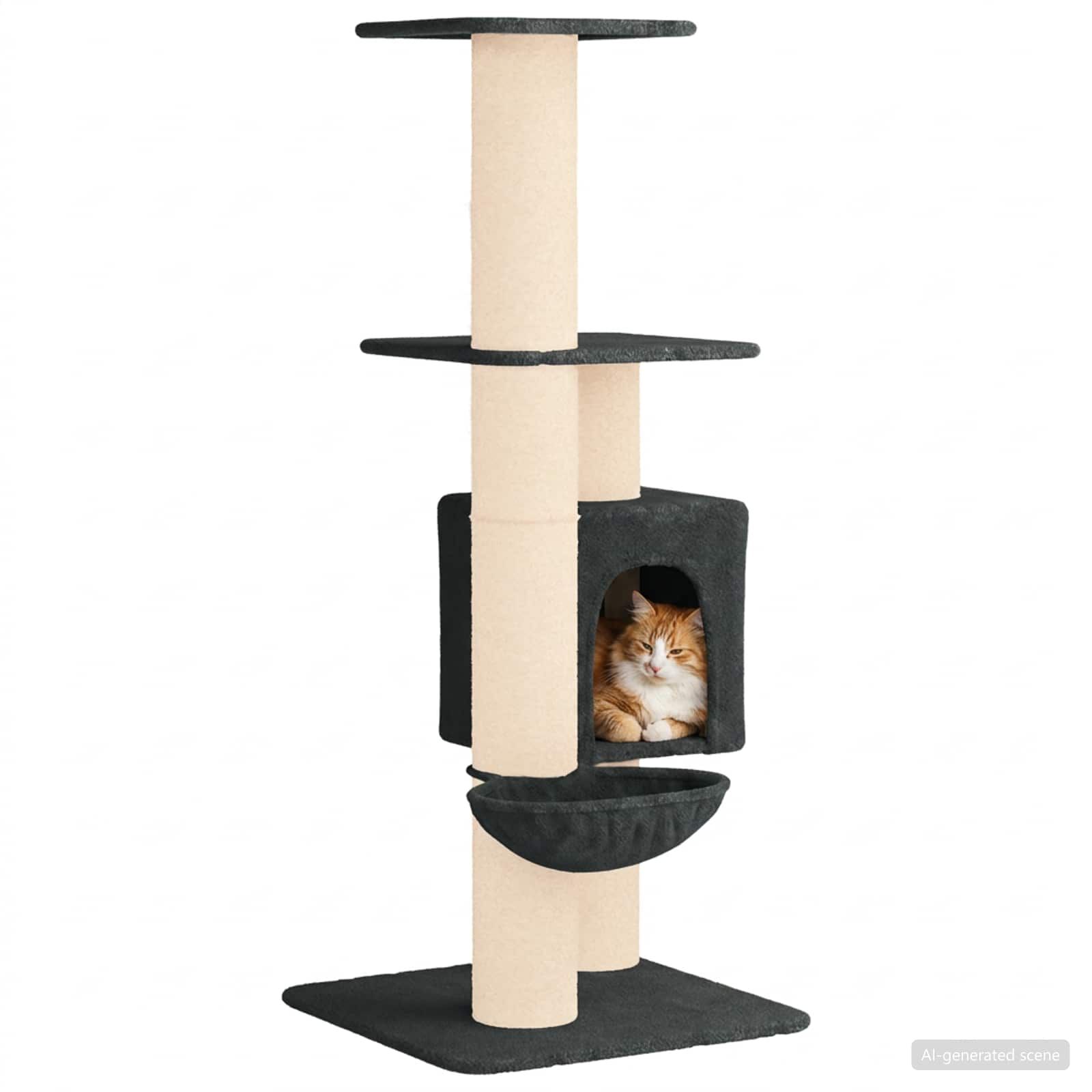 vidaXL &Aacute;rbol para gatos con postes de sisal &Aacute;rbol rascador Parque Condo, , large Imagen numero 3