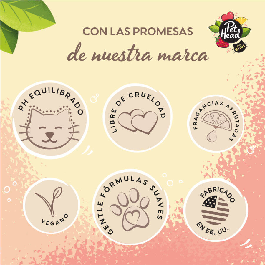Pet Head champ&uacute; nutritivo de fresa/lim&oacute;n para gatos, , large Imagen numero 4