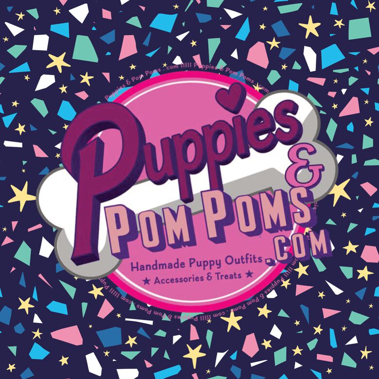 Puppies Pom Poms Correa Terrazo Estrellas para perros thumbnail