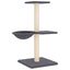 vidaXL Rascador para gatos con postes de sisal gris oscuro 72 cm, , large indicador imagen numero 4