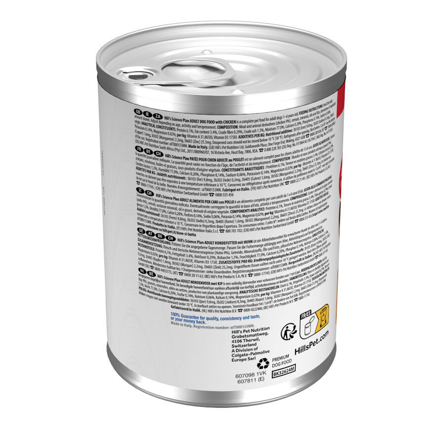 48 latas x 370 g Hill's Science Plan Adult 1-6 Pollo, Pavo y Ternera lata para perros &iexcl;Pack ahorro!, , large Imagen numero 8
