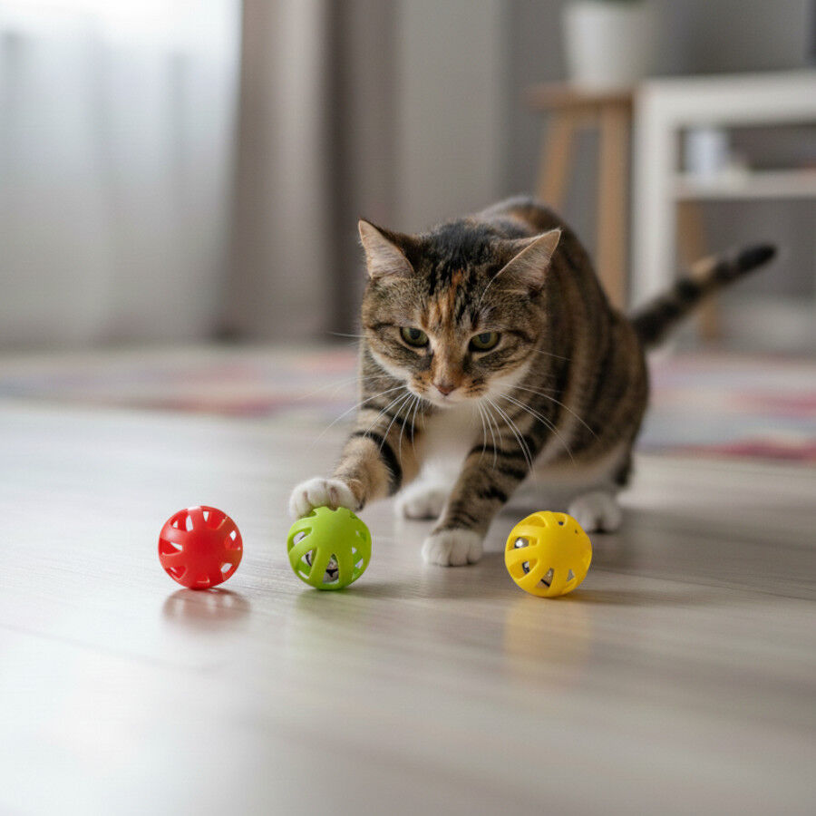 Tootoy! Pelota con Cascabel Colores Variados para gatos, , large Imagen numero 1
