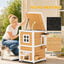 PawHut Caseta para Gato Madera Natural, , large indicador imagen numero 4