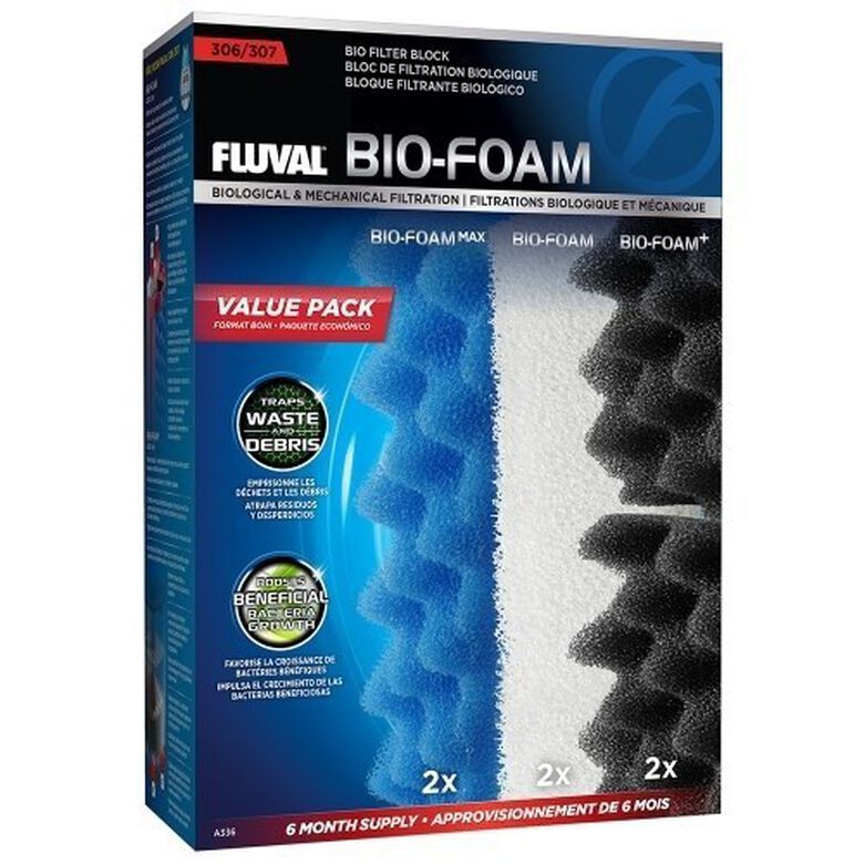 Filtro Fluval Bio-Foam pack de 6 meses modelo 307 thumbnail