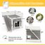 COSTWAY Caseta para Gatos de Madera, Casa para Gatos y Perros de 2 Pisos, Casa para Mascotas con Terraza, Rampa de Escalada y Puertas de Escape, 70 x 70 x 65 cm, , large indicador imagen numero 5