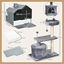 PawHut Conjunto para Mascotas Gris, , large indicador imagen numero 3