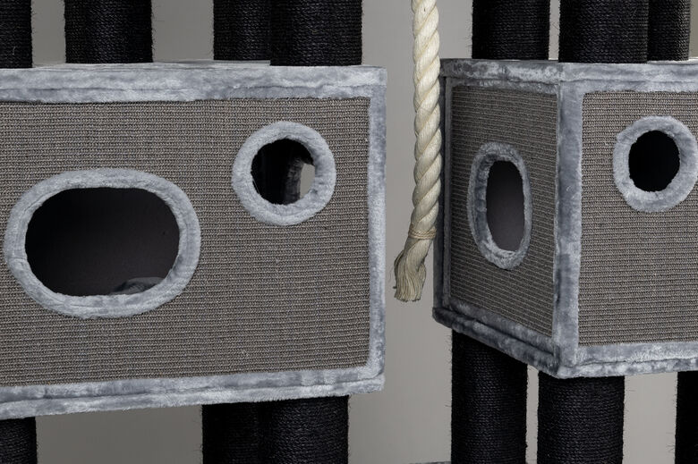 Rascador Royal Cat Palace color Gris y Negro thumbnail