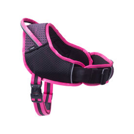 Rogz Airtech Arnes Ergonómico negro y rosa para perros