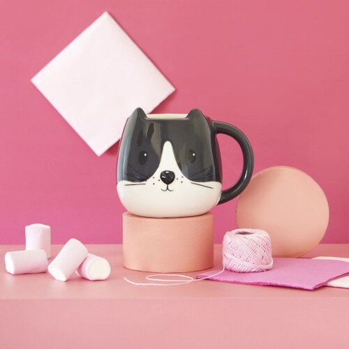 Balvi taza mug kitty color blanco forma gato, , large Imagen numero 3