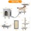 Nobleza 6 Set de Pared de Escalada para Gatos, con 2 Casitas, Puente Colgante, Poste Rascador de Sisal y Plataforma Fija - Mueble Escalada para Dormir, Jugar, Descansar hasta 10 kg, , large indicador imagen numero 2