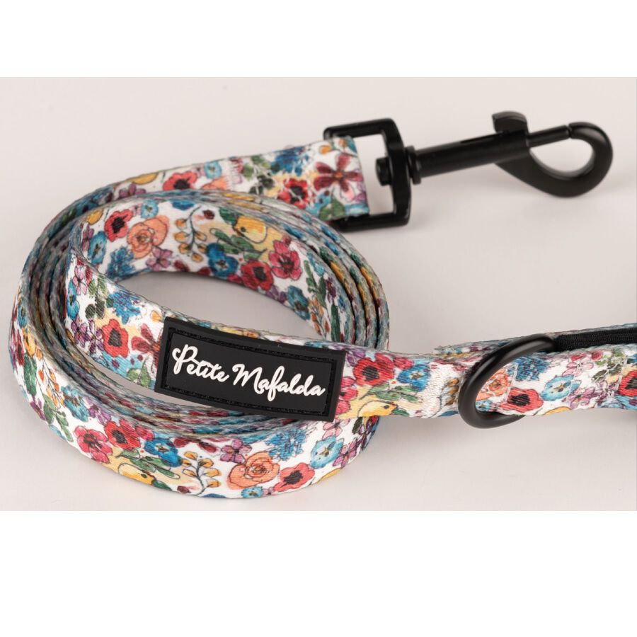Petite Mafalda Correa Estampado Flores azules para perros, , large Imagen numero 2