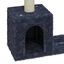 Vidaxl rascador doble gris para gatos, , large indicador imagen numero 5