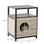 Casa para gatos de madera Pawhut color Roble, , large indicador imagen numero 2