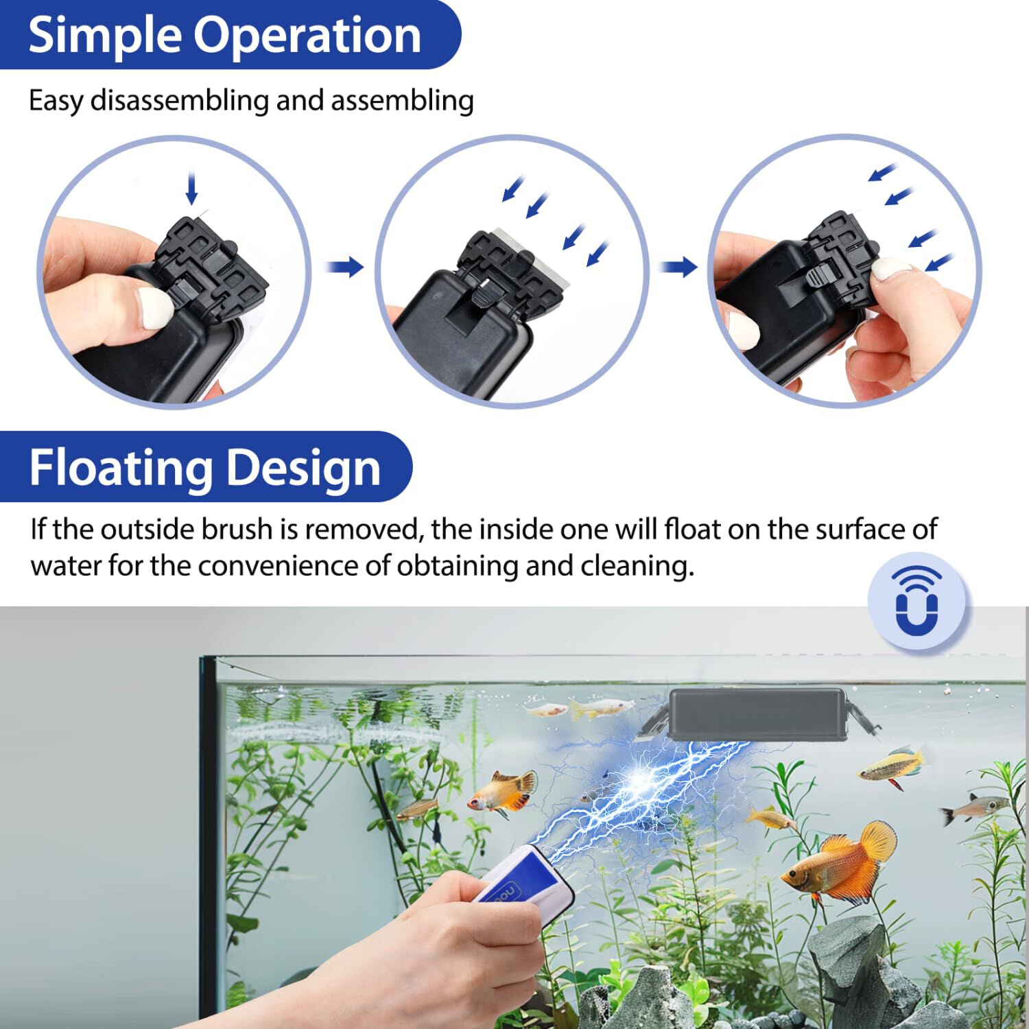 Nobleza Magnético Raspador para Pecera thumbnail