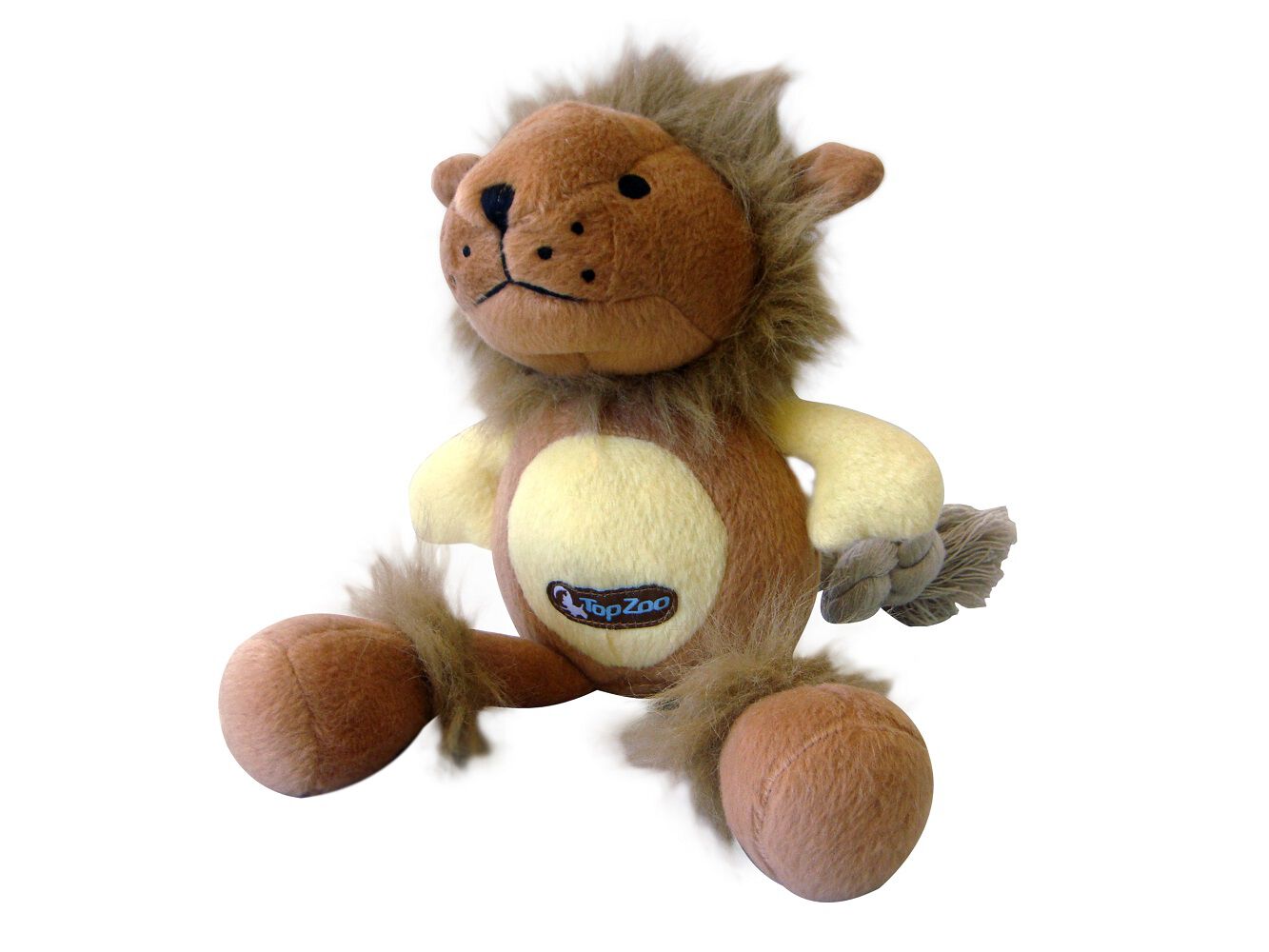 Peluche De Perro Le&oacute;n Con Cola De Cuerda De Algod&oacute;n, , large Imagen numero 1