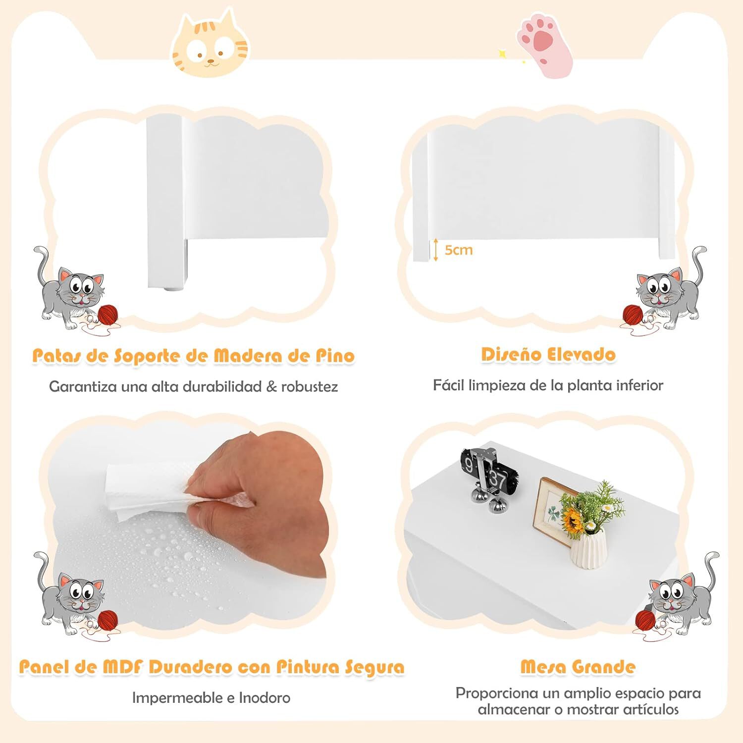 COSTWAY Casa con Apertura Superior para Gatos thumbnail