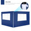 Outsunny 2 Paredes Parte Laterales para Carpa 3x2 Lado Parasol de Gazebo Tela Oxford con 2 Ventanas Medidas Apto para 3x3 3x6 Azul, , large indicador imagen numero 5
