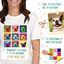 Mascochula camiseta mujer warhol personalizada con tu macota azul marino, , large indicador imagen numero 2
