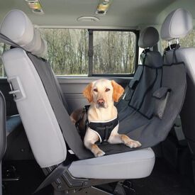 Funda de asiento con bolsillos para el coche color Negro