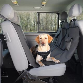 Funda de asiento con bolsillos para el coche color Negro