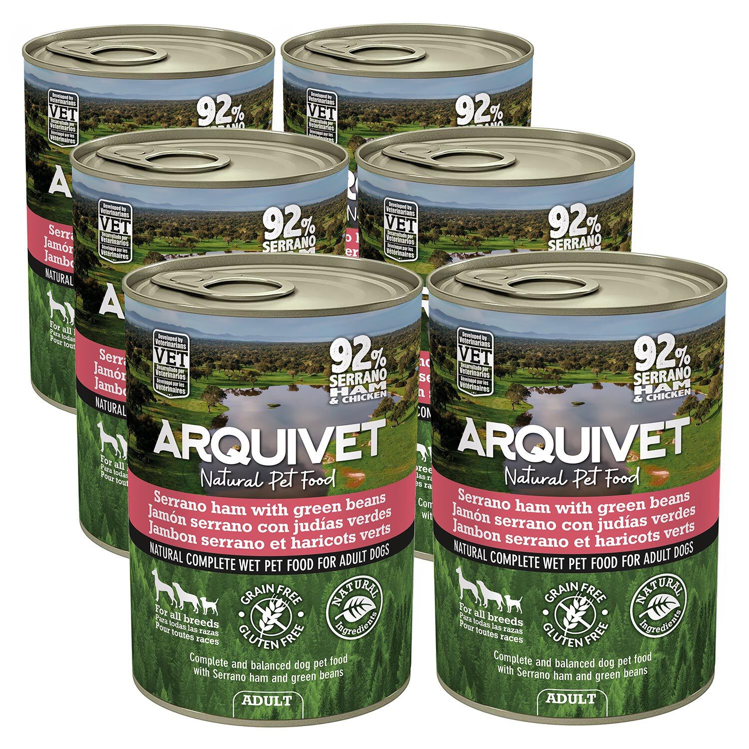 Pat&eacute; de Jam&oacute;n Serrano y Jud&iacute;as Verdes - (Pack 6x400gr), , large Imagen numero 1