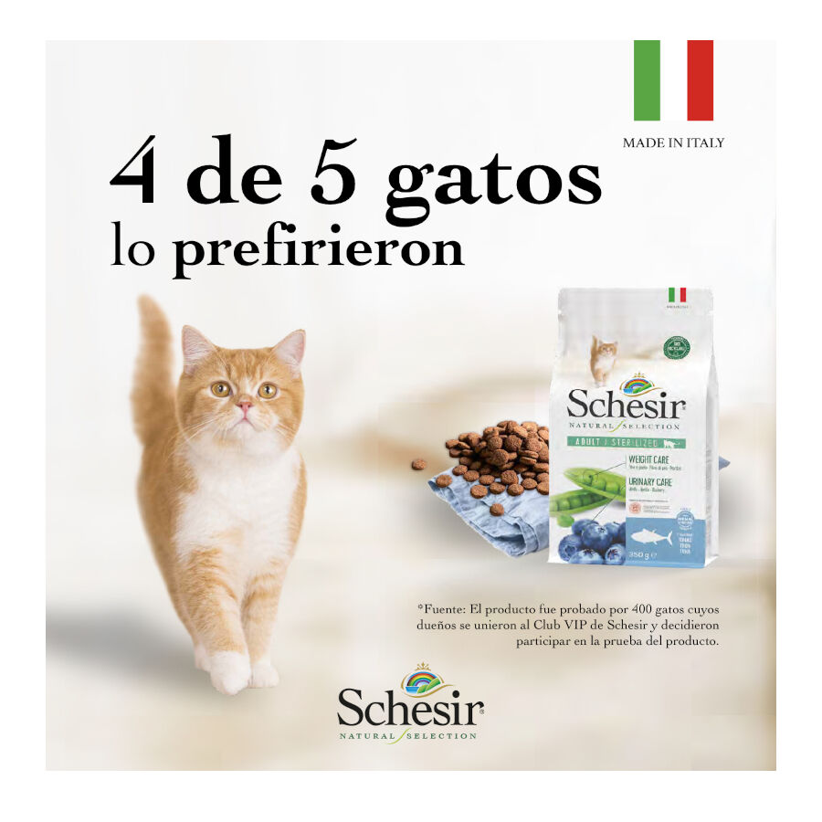 1.4 kg Schesir Natural Selection Sterilized At&uacute;n pienso para gatos, , large Imagen numero 7
