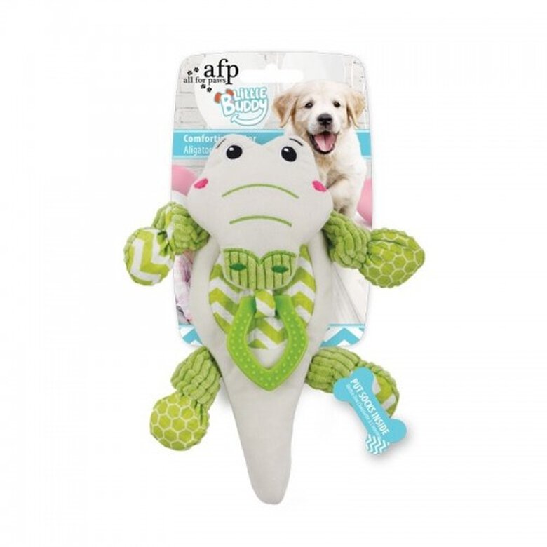 All for paws cocodrilo dental blanco y verde para cachorros, , large image number null