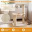 COSTWAY &Aacute;rbol Rascador para Gatos, 40 x 40 x 64 cm Torre para Gatos (Beige) | Torre para Gatitos de Interior con Plataforma Grande y Hamaca, Postes Rascadores de Sisal Natural, Bola Colgante, , large indicador imagen numero 4