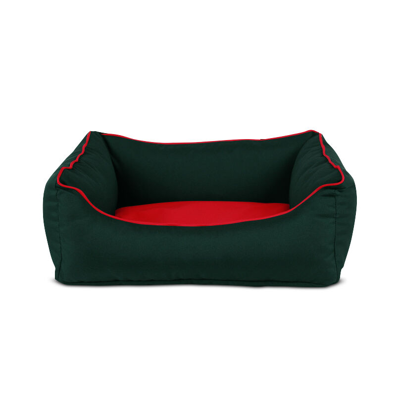 Gauty Cama para Perros y Gatos  Tela Impermeable - Verde y rojo, , large Imagen numero 1